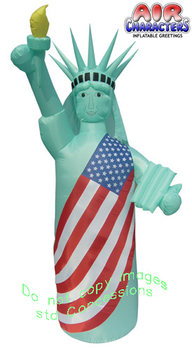 Uncle Sam 4ft Airblown Inflatable Patriotic Yard Decor Memorial Day Gemmy 