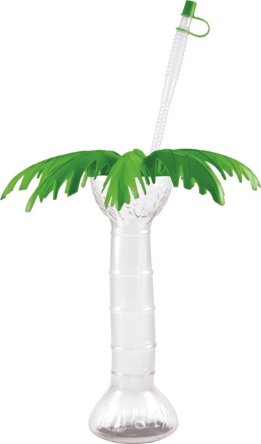 Palm Tree Yard Cup - 17 oz. (Box of 54 Cups) - clear cup with Green an –  Novelty Concessions